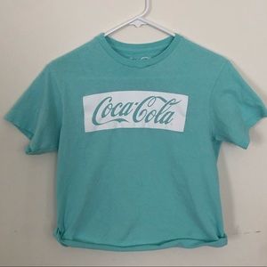 Teal Coca-Cola Graphic Tee